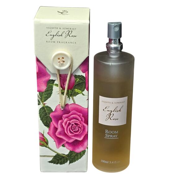 Asquith & Somerset English Rose Room Fragrance Spray 3.4 Original Box 90% Full - Picture 11 of 11